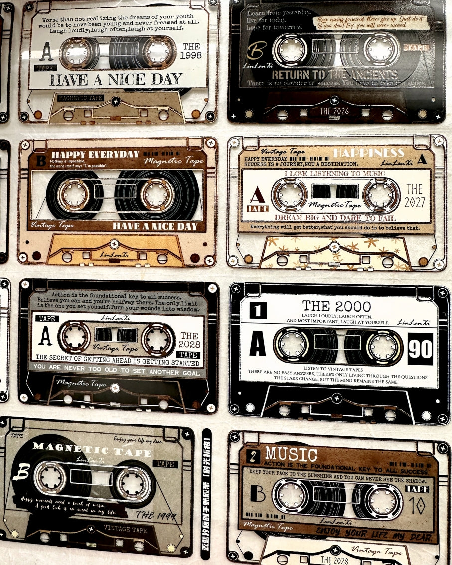 LinLanXi Studio - Retro Cassette Tapes PET tape SAMPLES