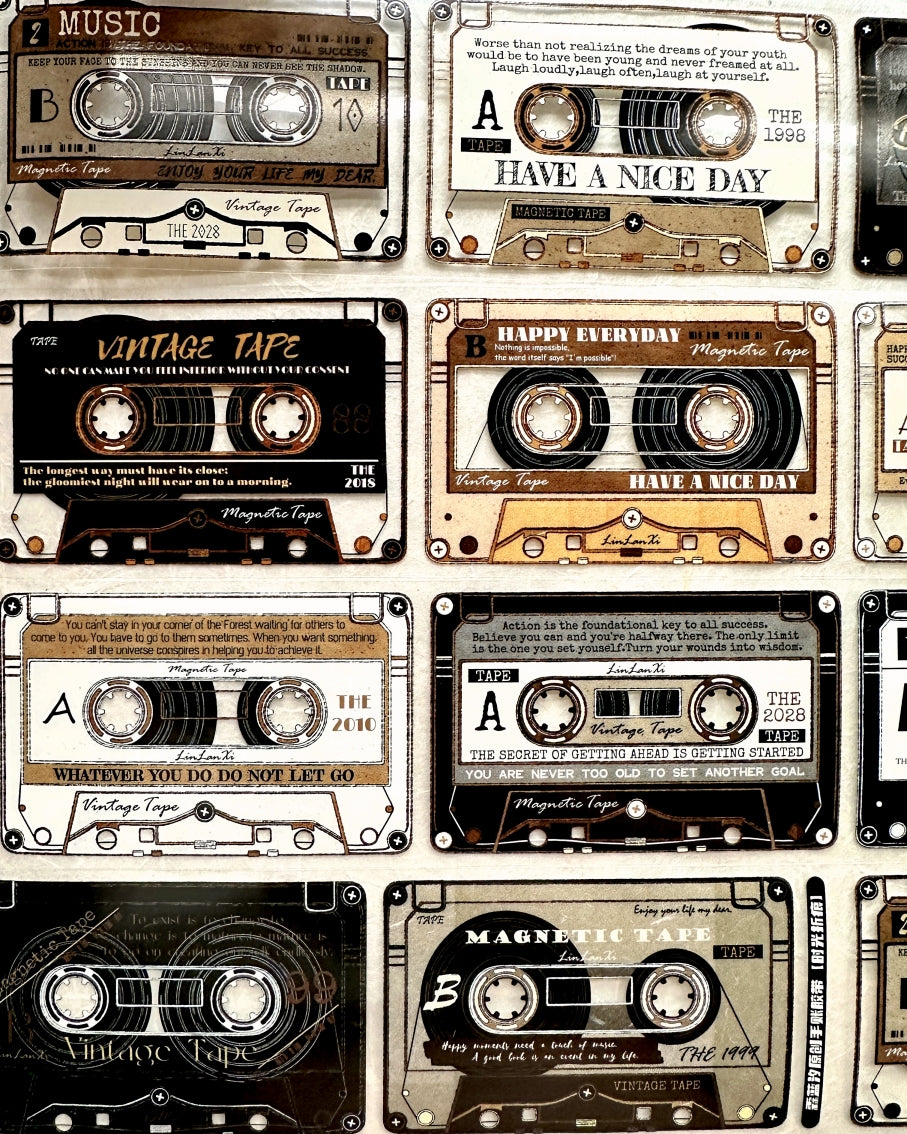 LinLanXi Studio - Retro Cassette Tapes PET tape SAMPLES