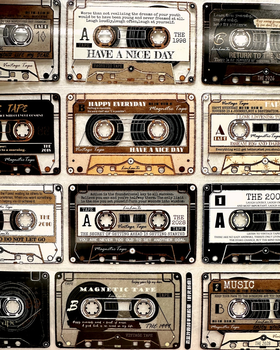LinLanXi Studio - Retro Cassette Tapes PET tape SAMPLES