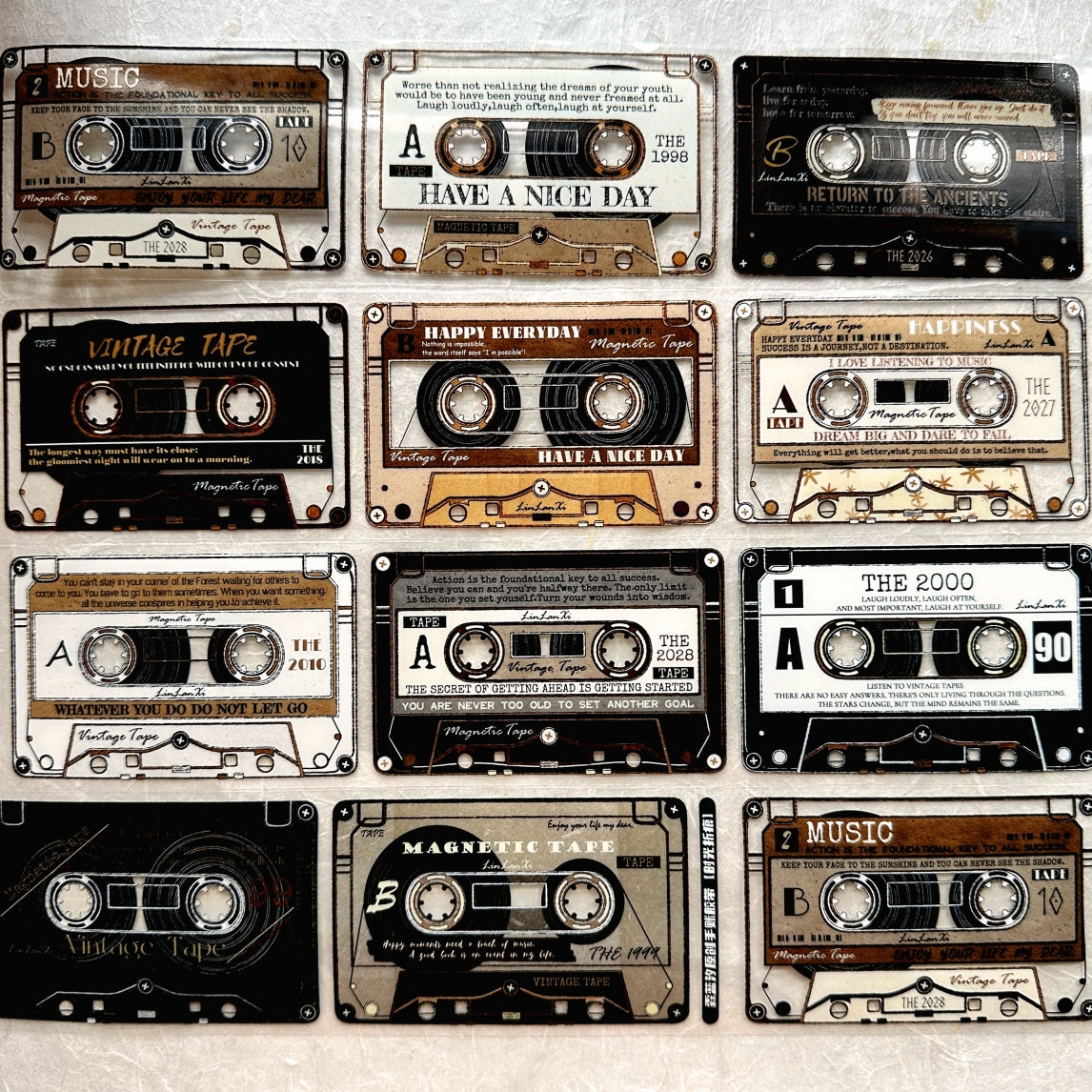 LinLanXi Studio - Retro Cassette Tapes PET tape SAMPLES