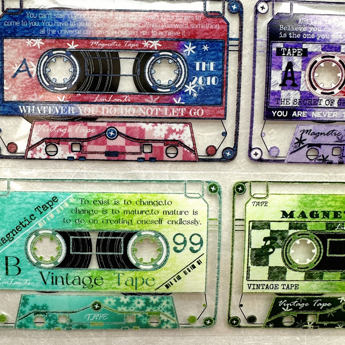 LinLanXi Studio - Colorful Cassette Tapes PET tape SAMPLES