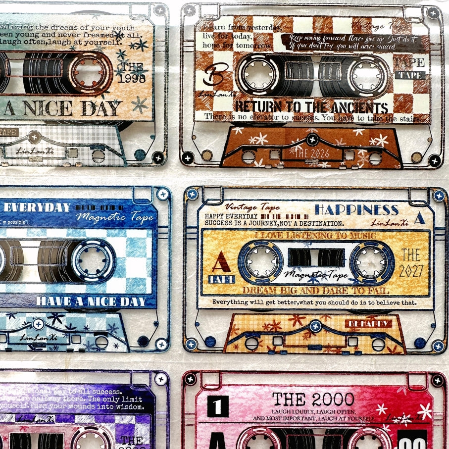 LinLanXi Studio - Colorful Cassette Tapes PET tape SAMPLES
