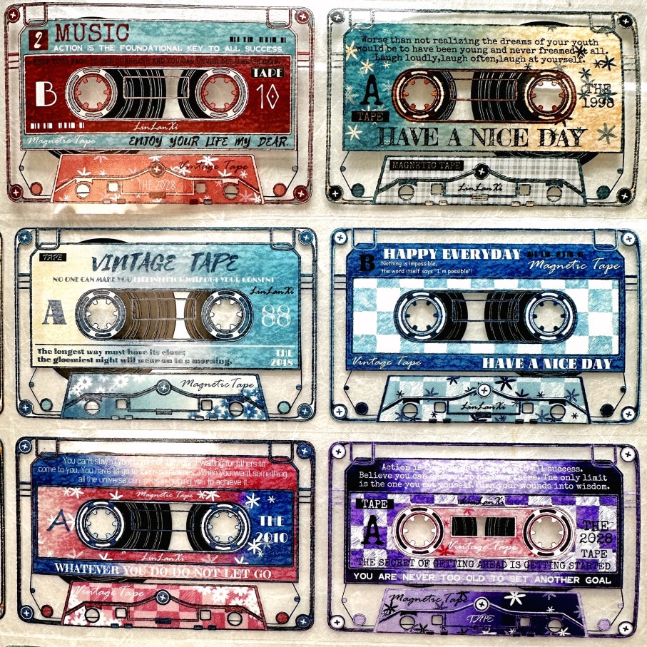 LinLanXi Studio - Colorful Cassette Tapes PET tape SAMPLES