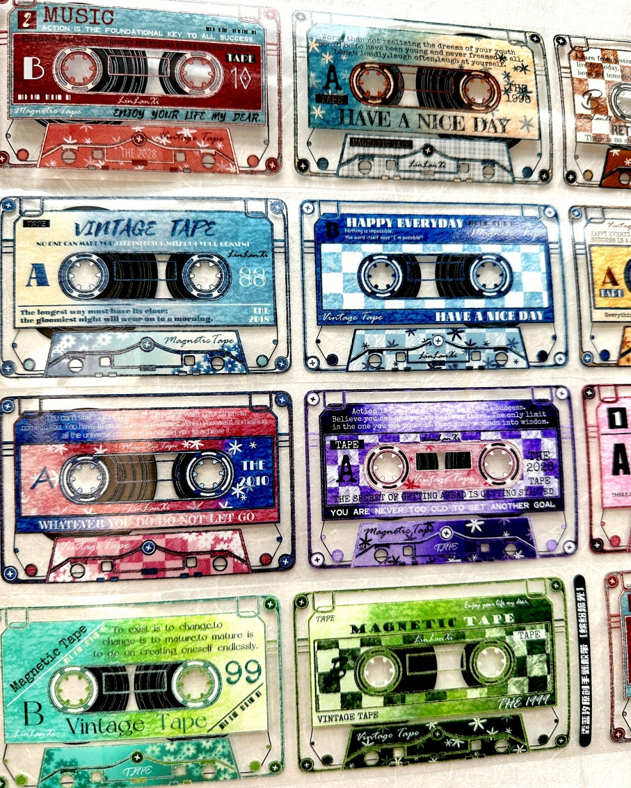 LinLanXi Studio - Colorful Cassette Tapes PET tape SAMPLES