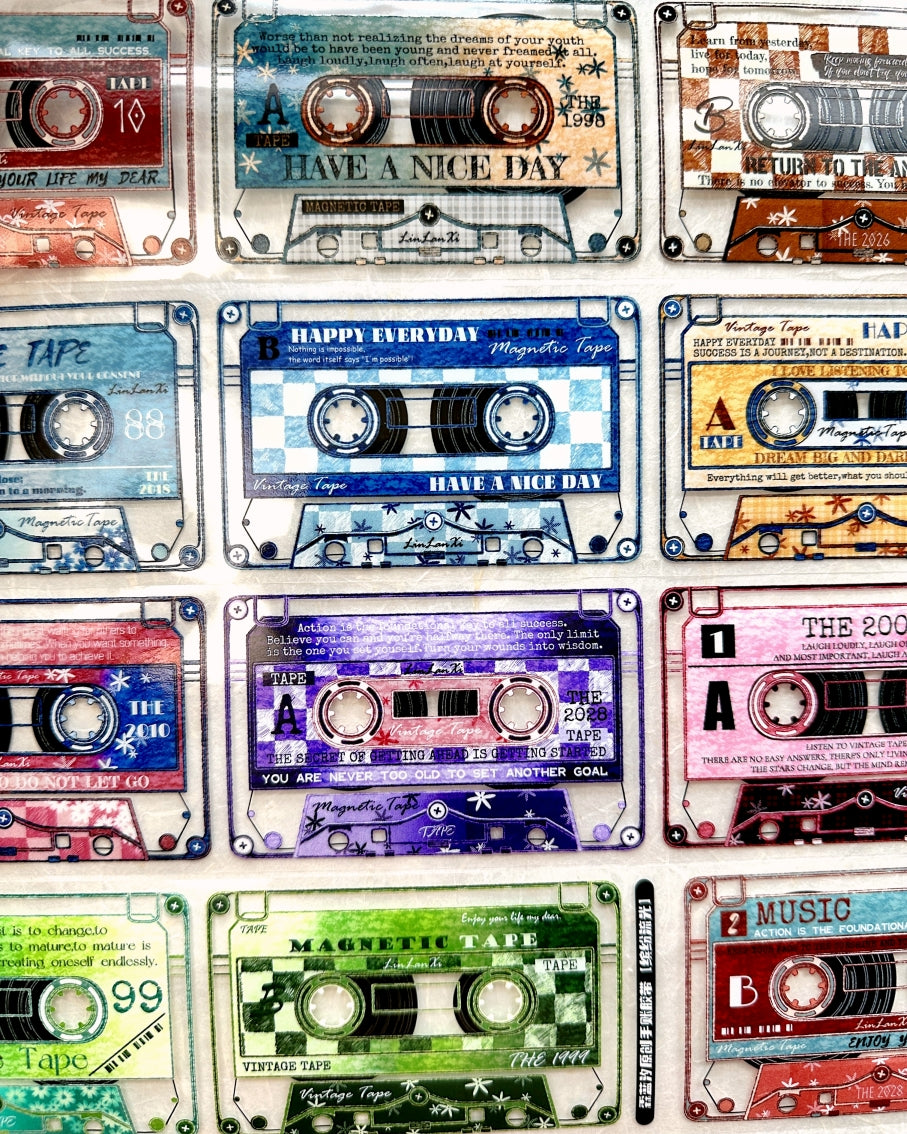 LinLanXi Studio - Colorful Cassette Tapes PET tape SAMPLES