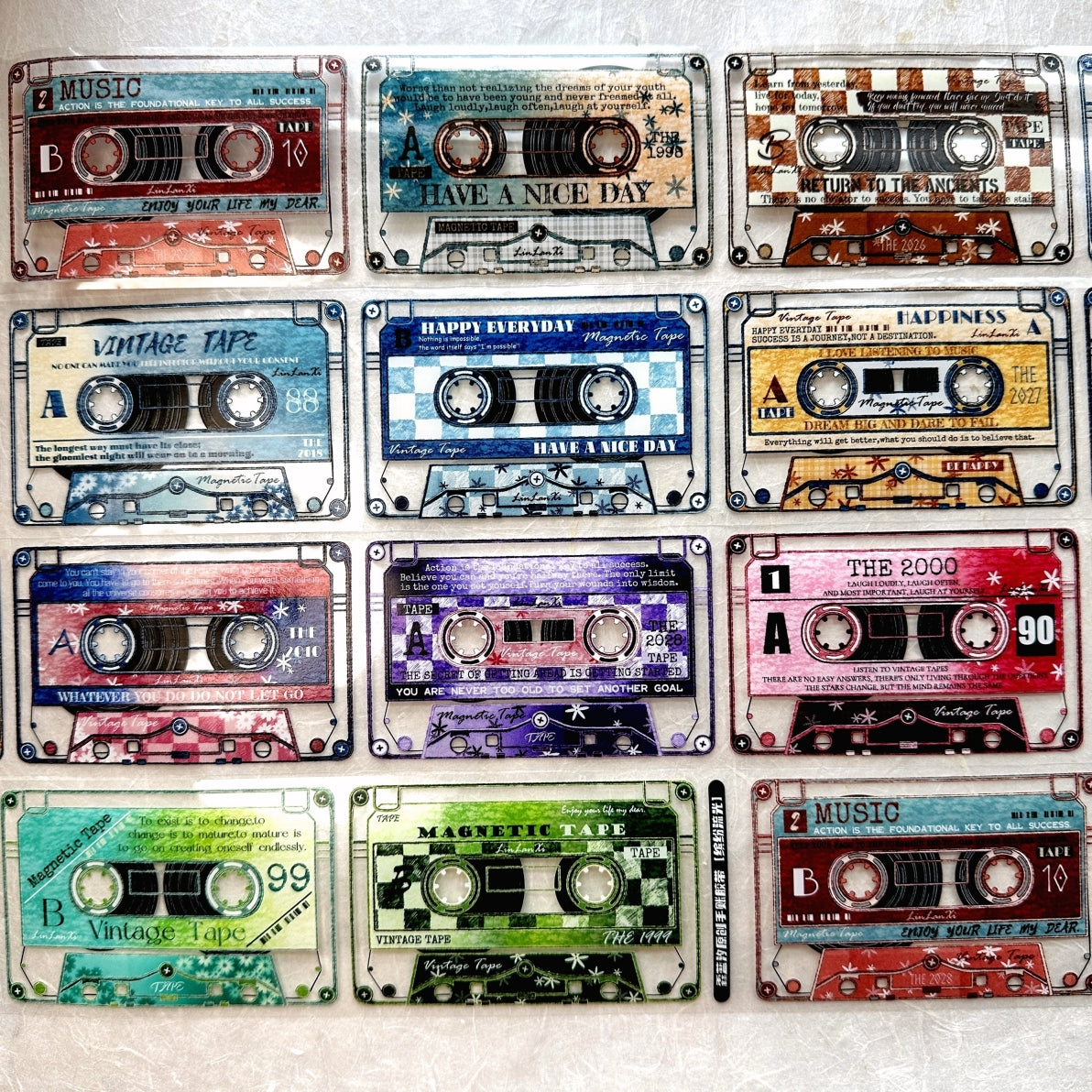 LinLanXi Studio - Colorful Cassette Tapes PET tape SAMPLES