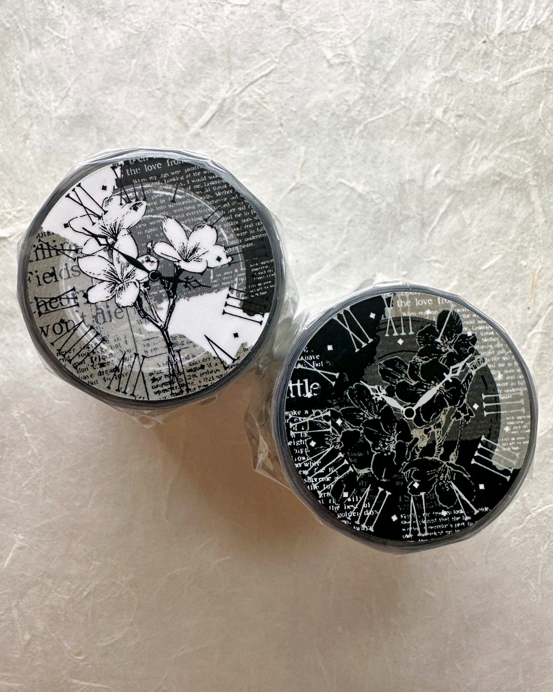 LinLanXi Studio - Roman Numerals (light) kiss-cut PET tape SAMPLES