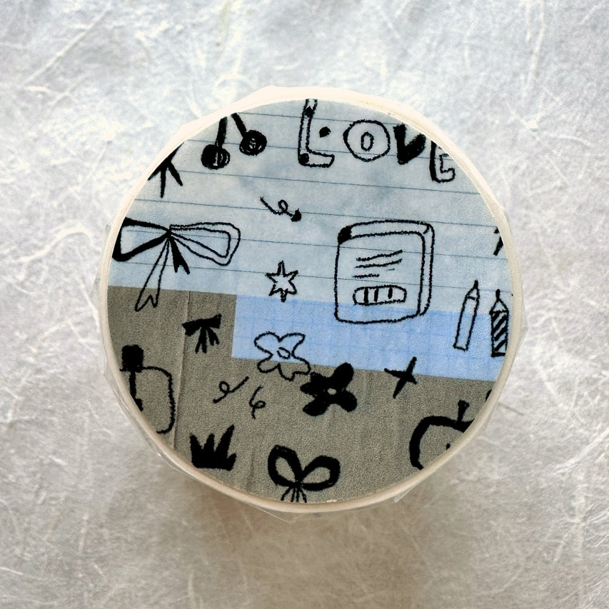 La creme x bb - Sketches of Life kiss-cut washi tape SAMPLES