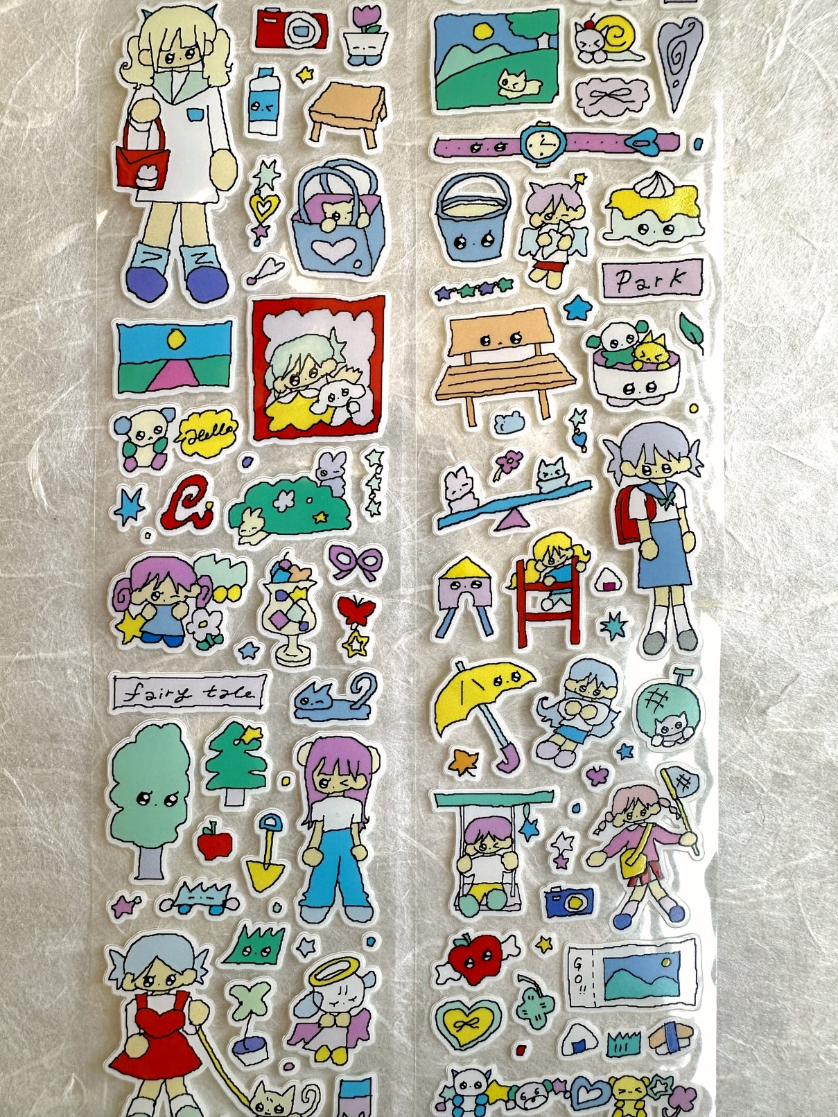 La creme x creamhoneylin - A Walk in the Park die-cut tape SAMPLES