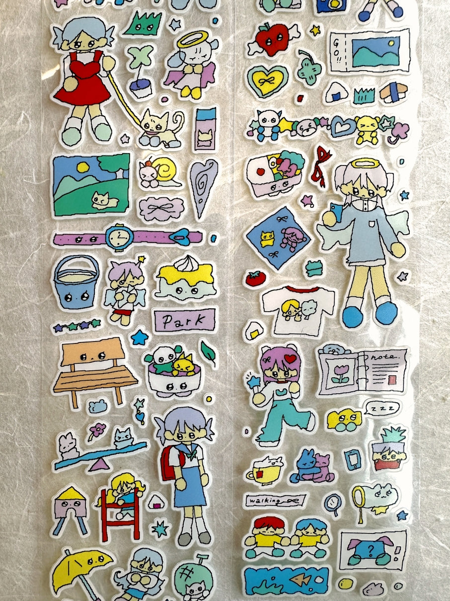 La creme x creamhoneylin - A Walk in the Park die-cut tape SAMPLES