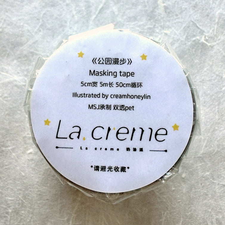 La creme x creamhoneylin - A Walk in the Park die-cut tape SAMPLES