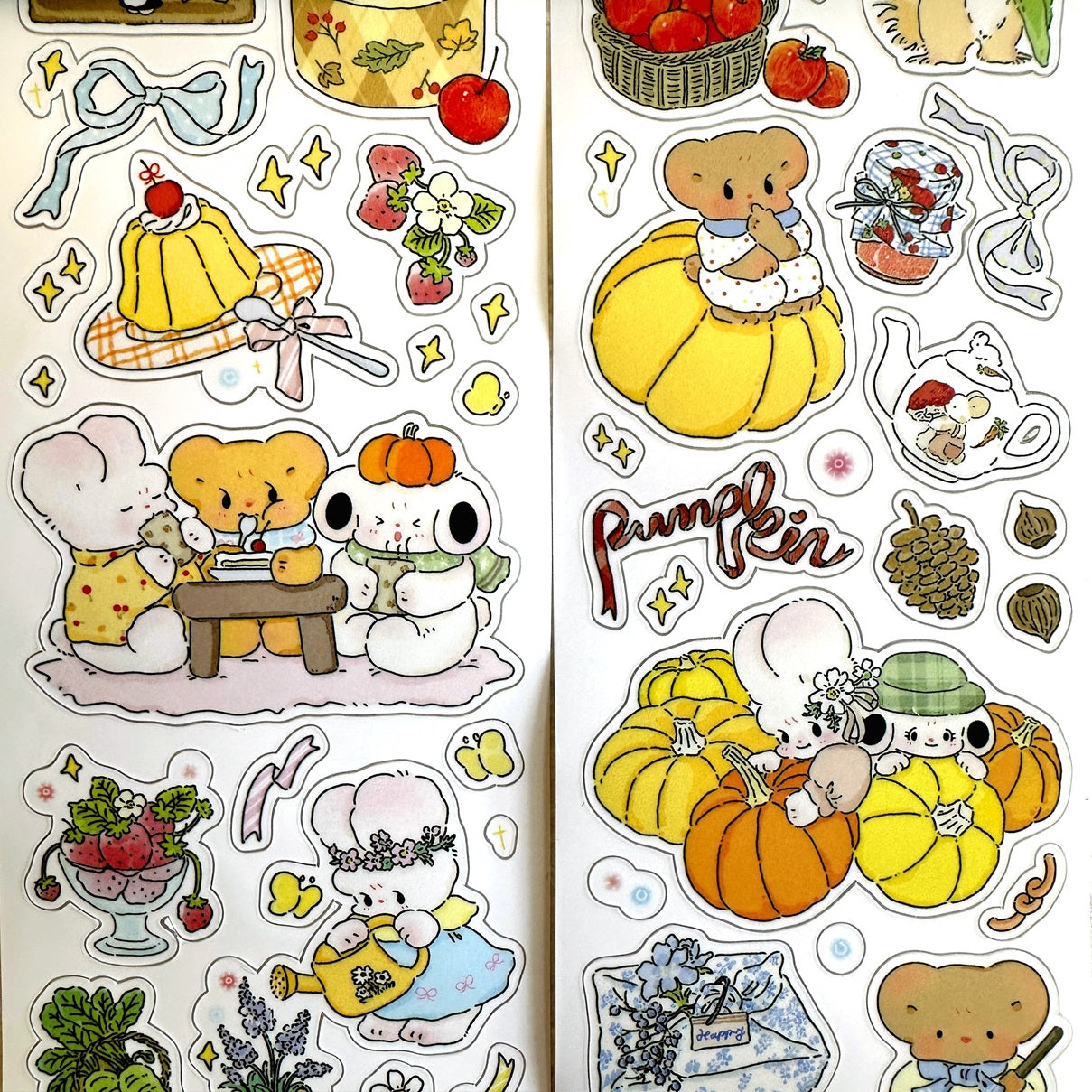 La creme x Yamaeda - Enjoy Autumn kiss-cut synthetic paper tape SAMPLES