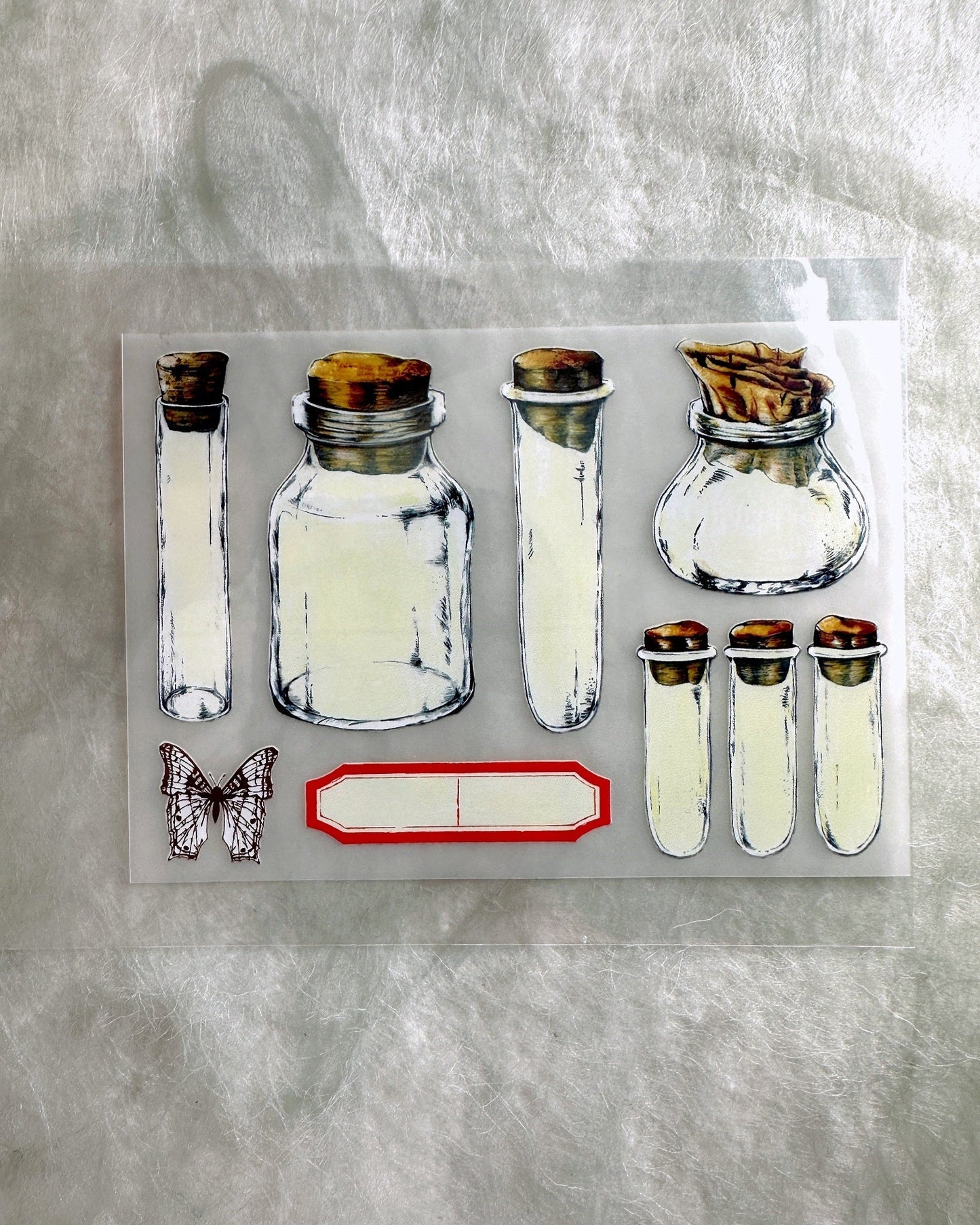 Lady F - Vintage Glass Vials stickers
