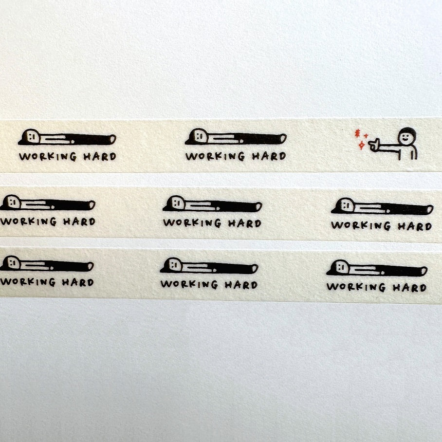 Littlelu - Working Hard slim washi tape SAMPLES
