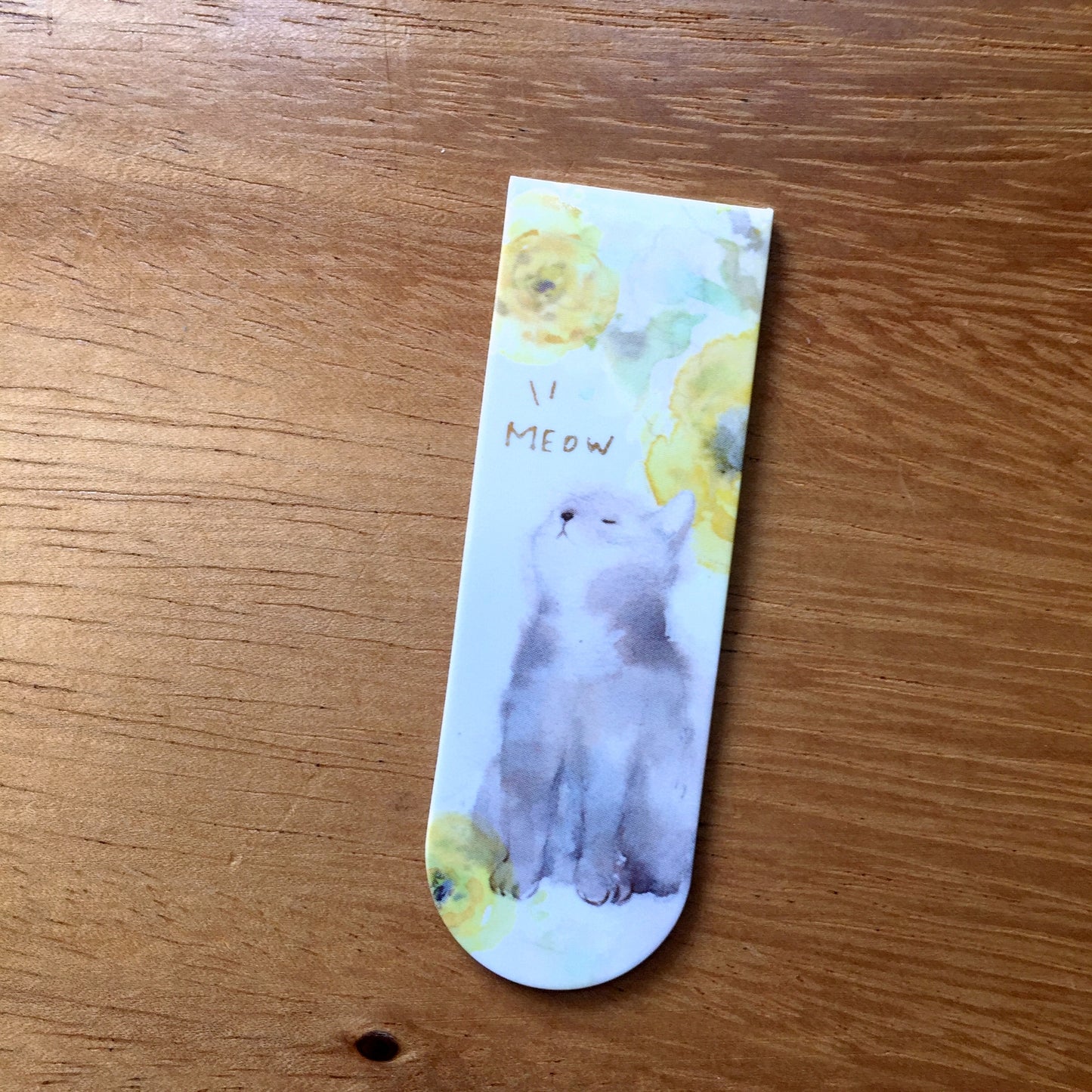 Liang Feng - Meow magnetic bookmark | Destash item [Pre-Loved]