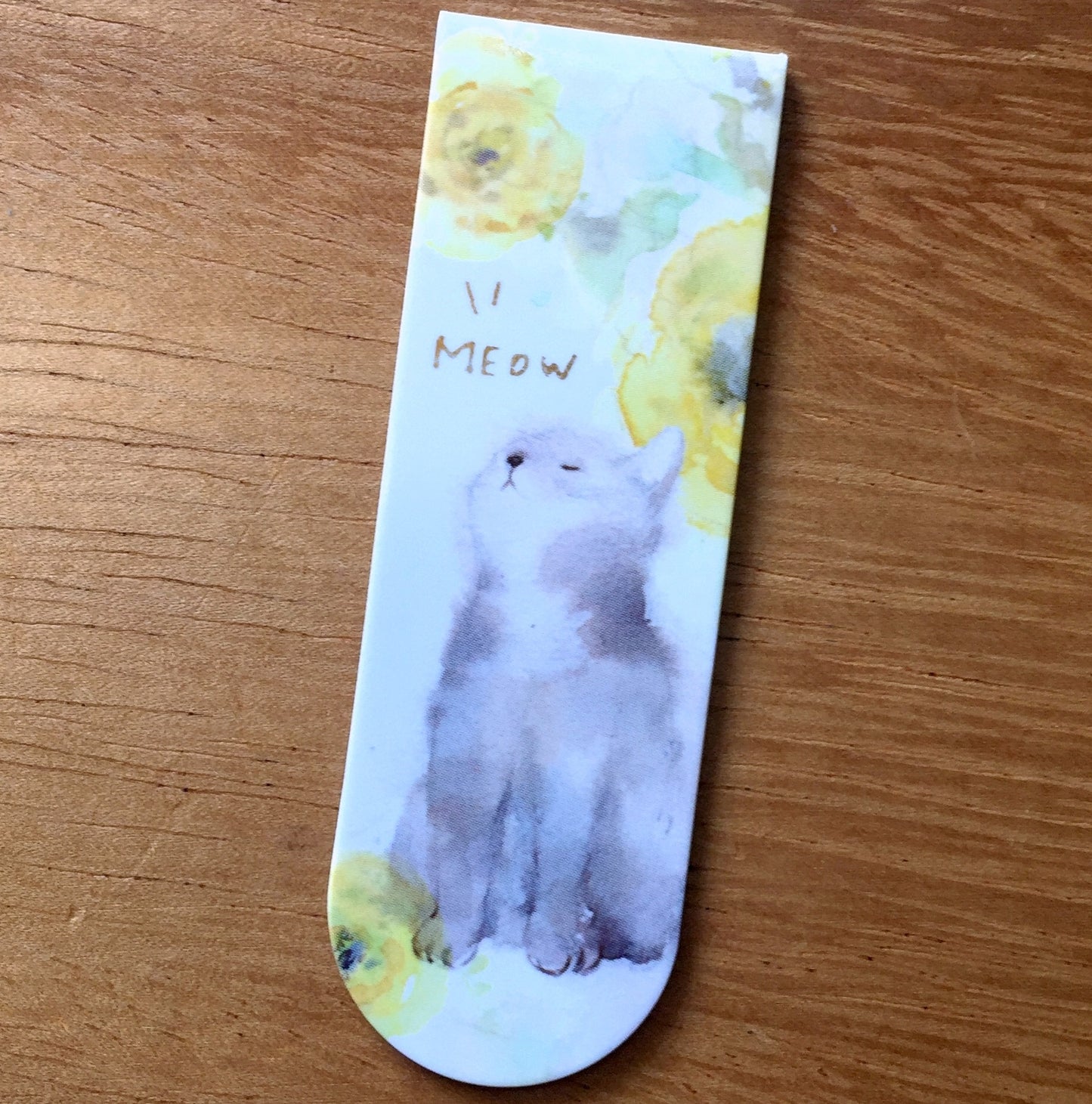 Liang Feng - Meow magnetic bookmark | Destash item [Pre-Loved]