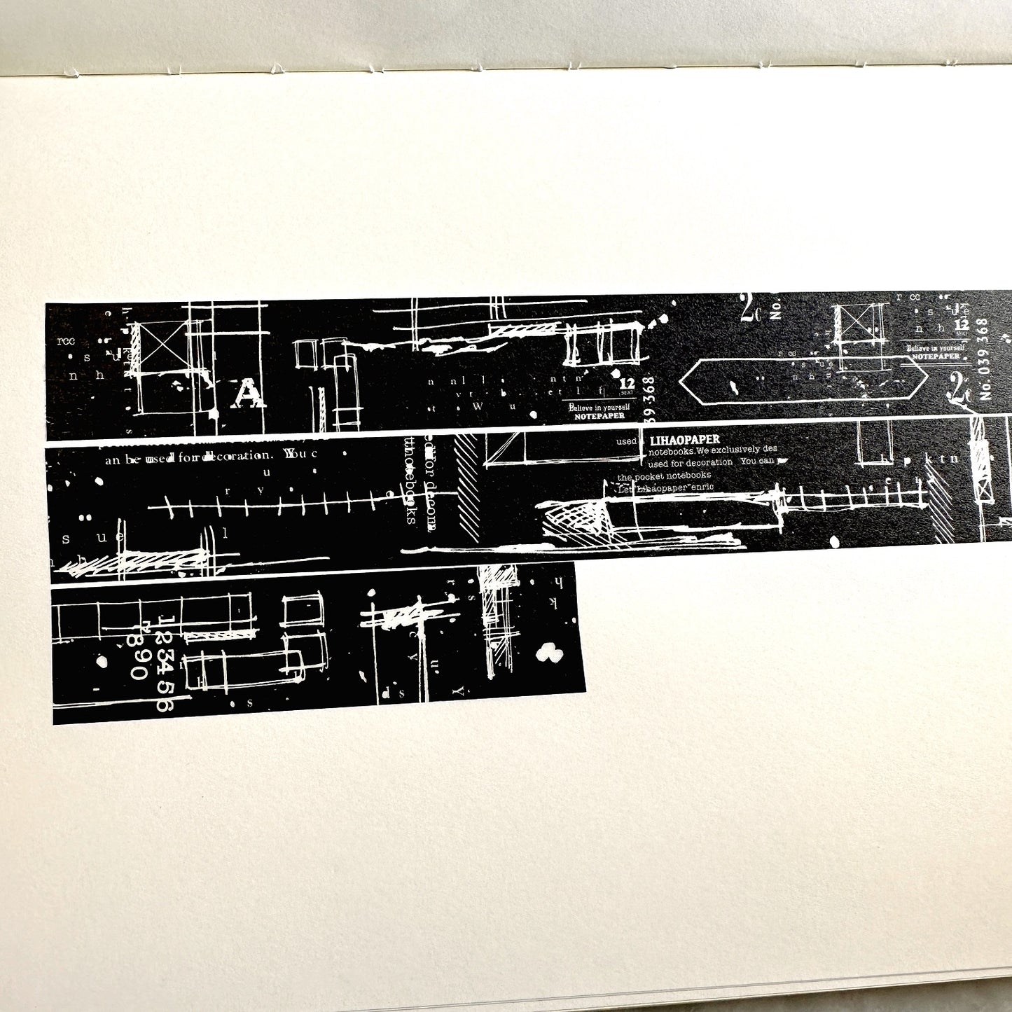 LihaoPaper - Sketch washi tape SAMPLES
