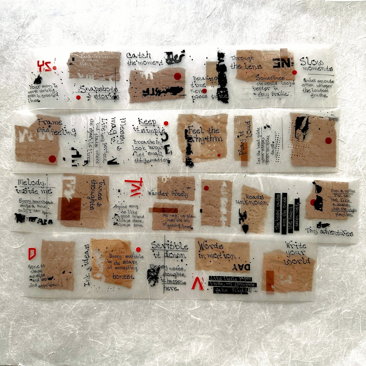 Lihaopaper - No. 108 Casual Doodles PET tape SAMPLES