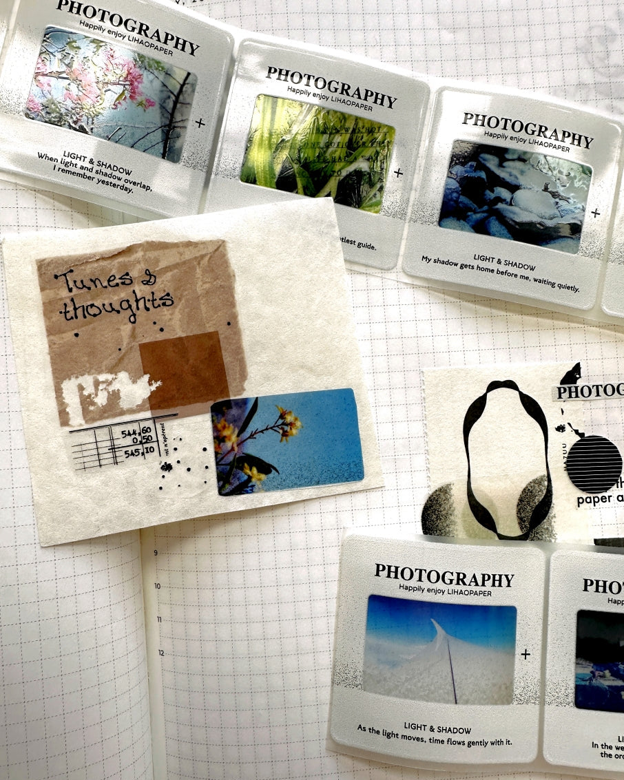 Lihaopaper - No. 111 Light & Shadow kiss-cut PET tape SAMPLES