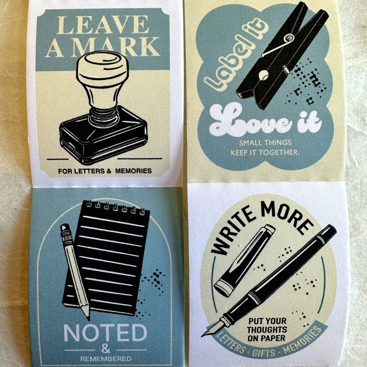 Lihaopaper - Notes In Between perforated paper sticker roll SAMPLES