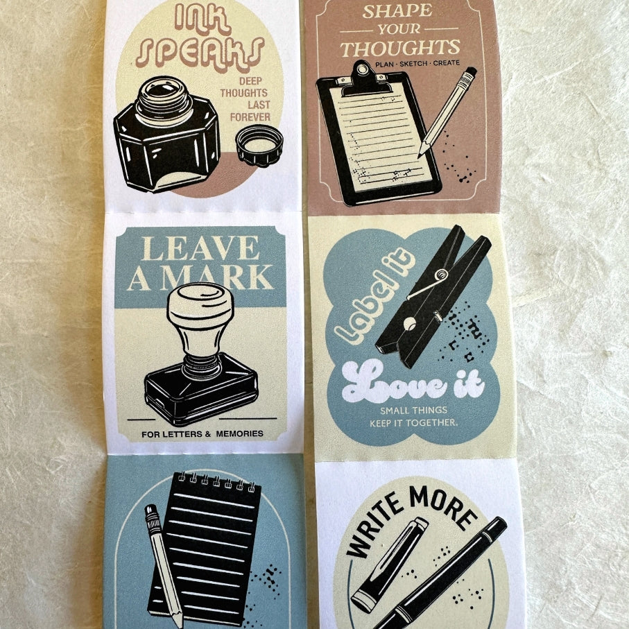 Lihaopaper - Notes In Between perforated paper sticker roll SAMPLES