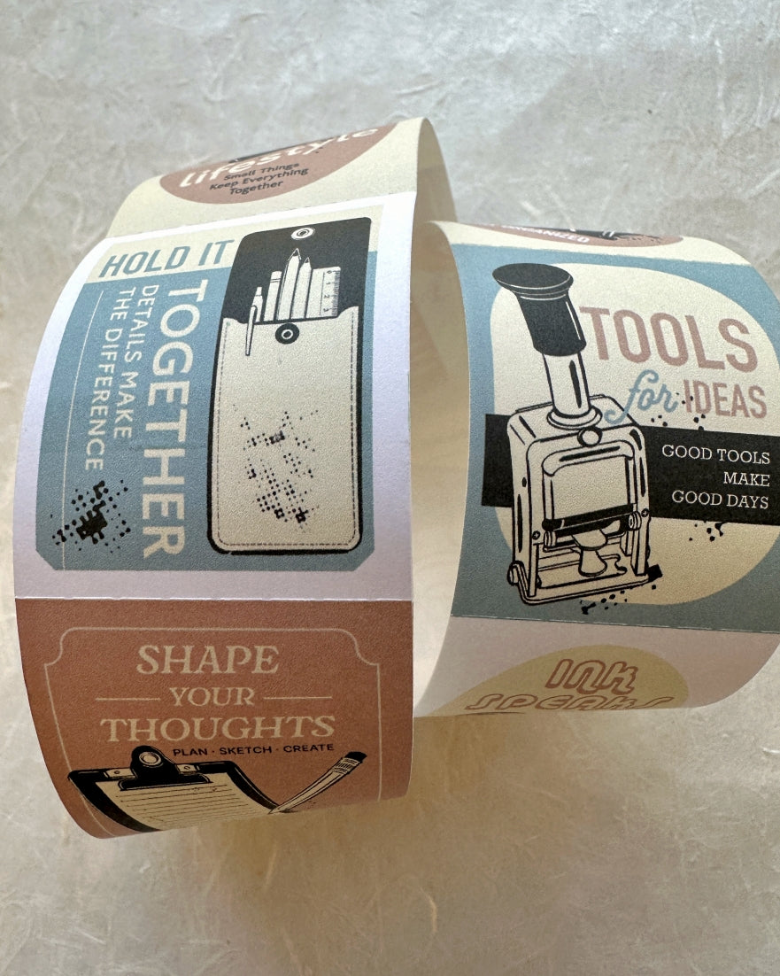 Lihaopaper - Notes In Between perforated paper sticker roll SAMPLES