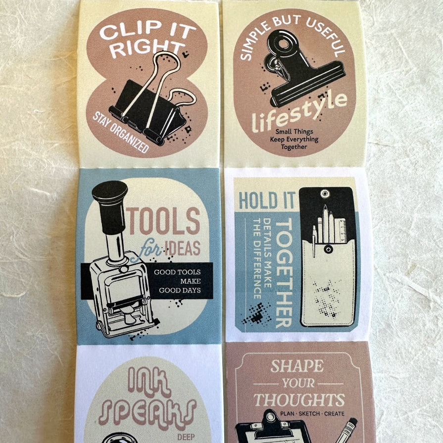 Lihaopaper - Notes In Between perforated paper sticker roll SAMPLES