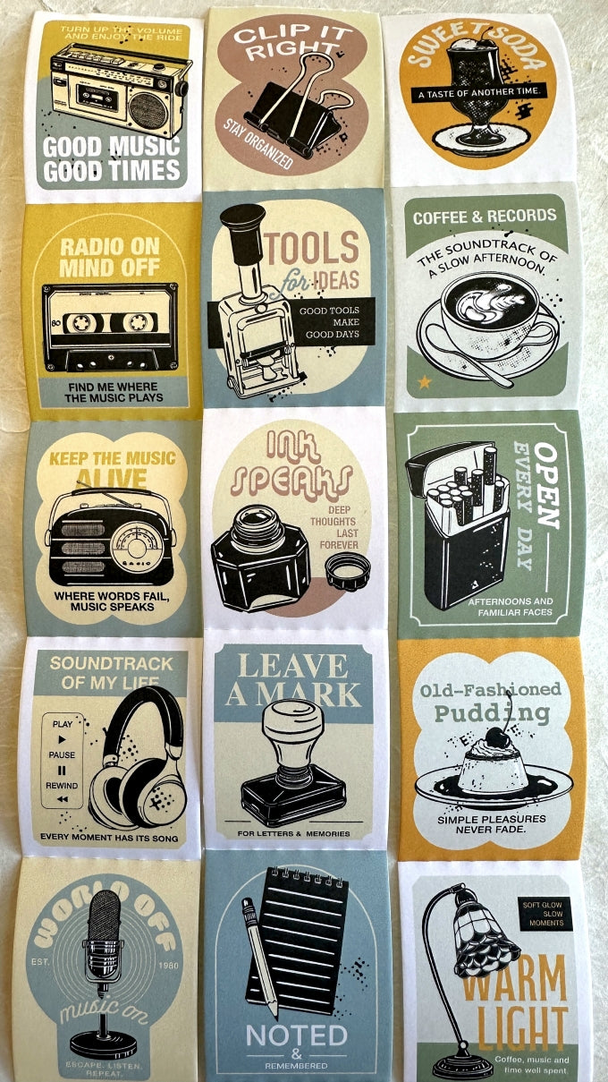 Lihaopaper - Notes In Between perforated paper sticker roll SAMPLES