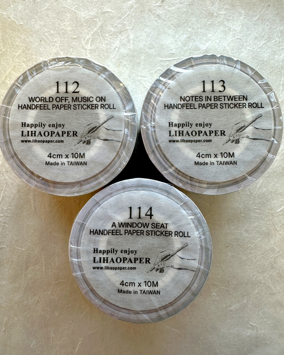 Lihaopaper - Notes In Between perforated paper sticker roll SAMPLES