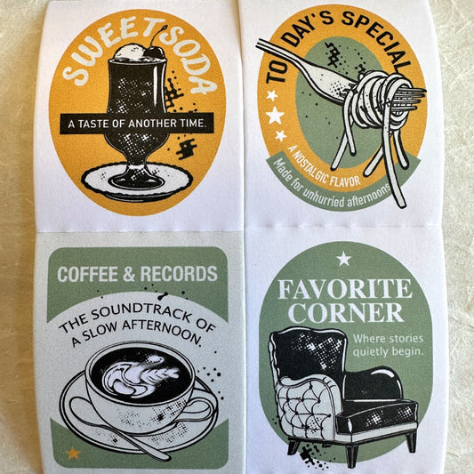 Lihaopaper - A Window Seat perforated paper sticker roll SAMPLES