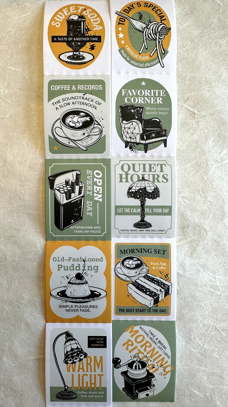 Lihaopaper - A Window Seat perforated paper sticker roll SAMPLES