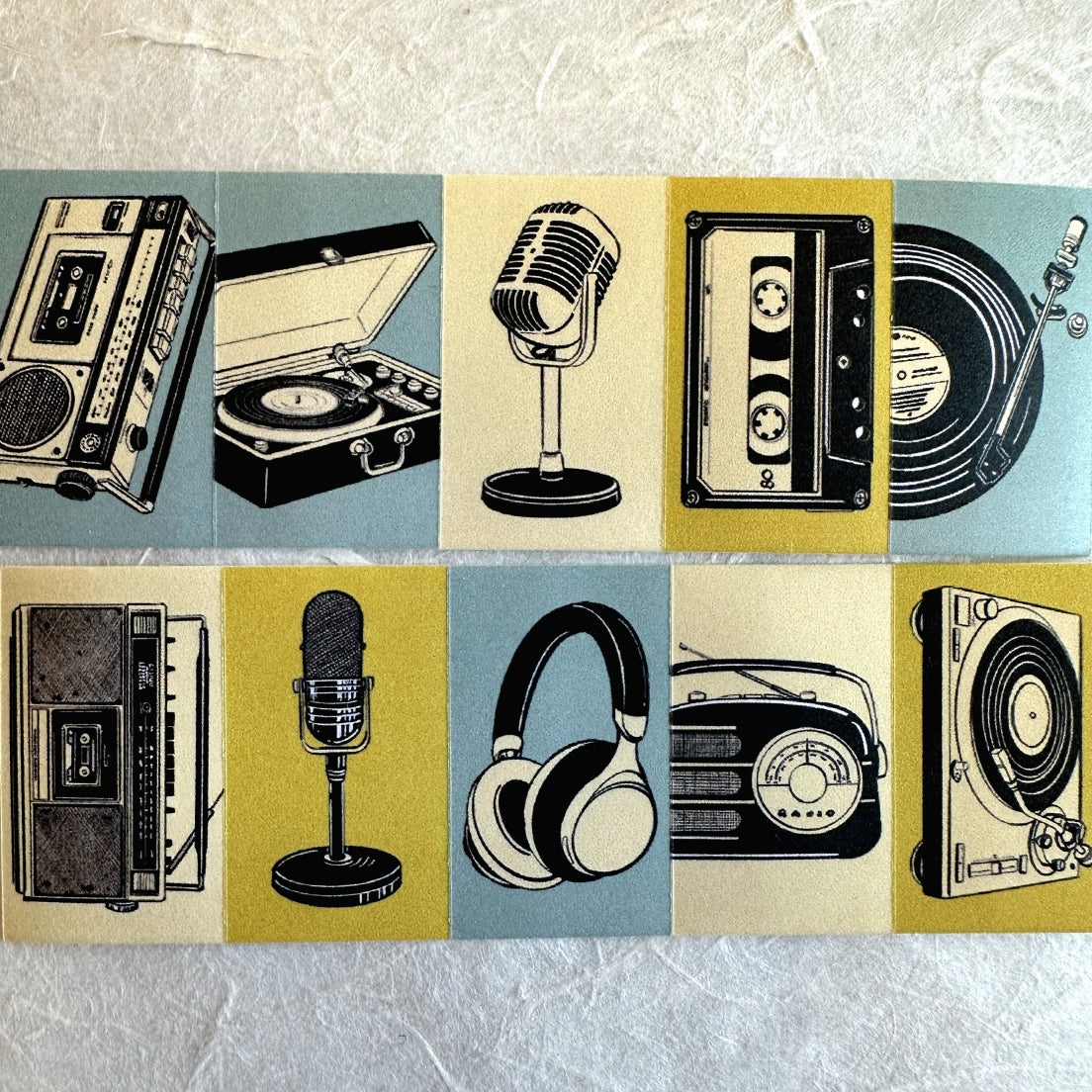 Lihaopaper - World Off, Music On label sticker roll SAMPLES