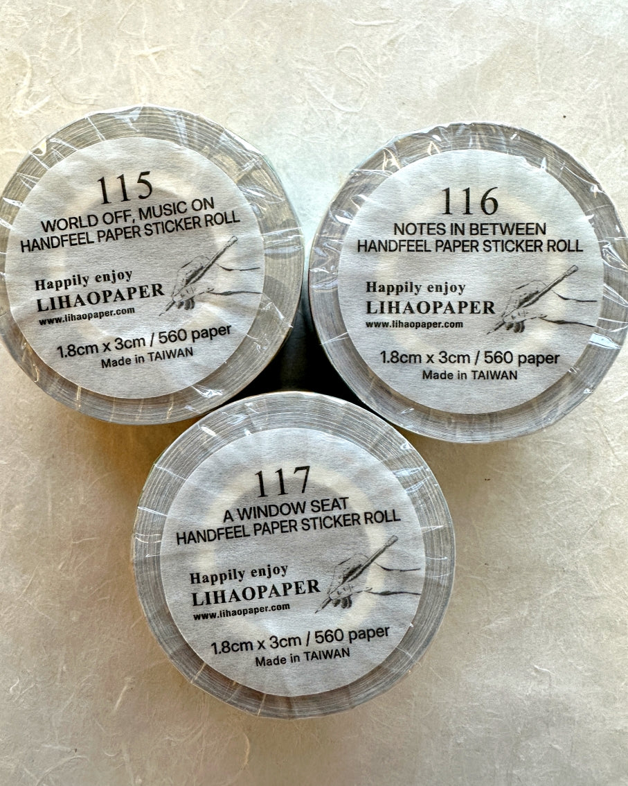 Lihaopaper - A Window Seat label sticker roll SAMPLES