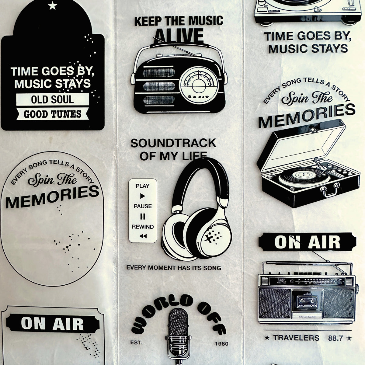 Lihaopaper - World Off, Music On PET tape SAMPLES