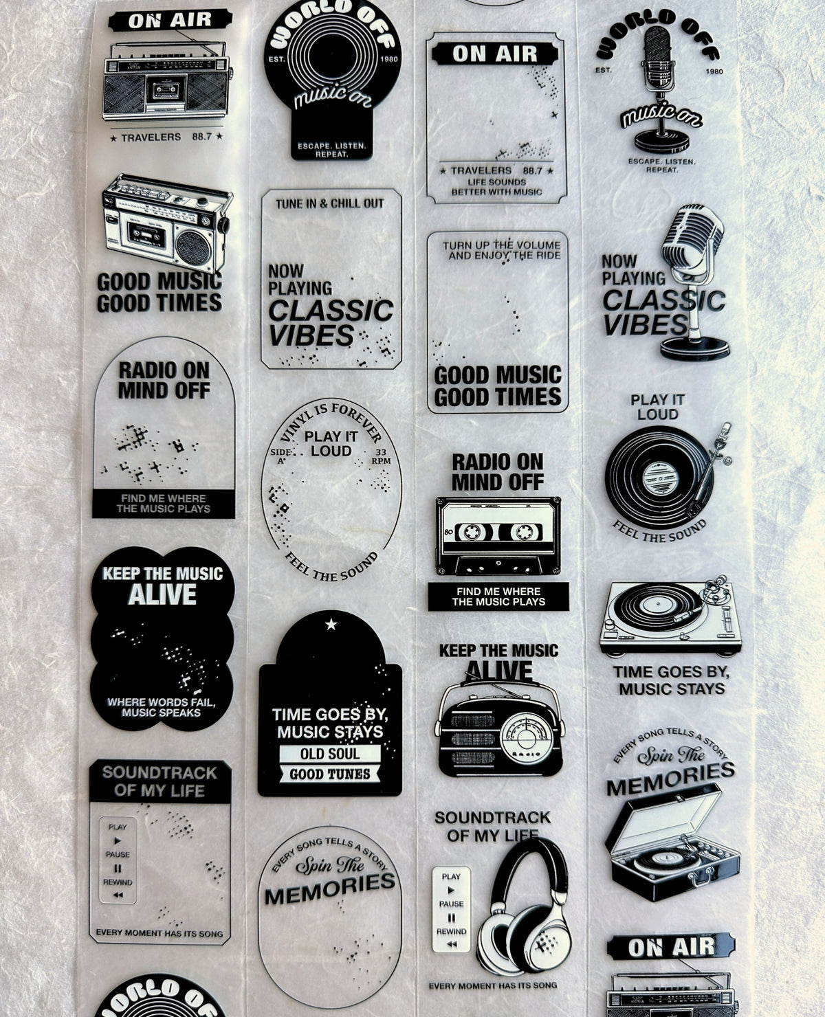 Lihaopaper - World Off, Music On PET tape SAMPLES