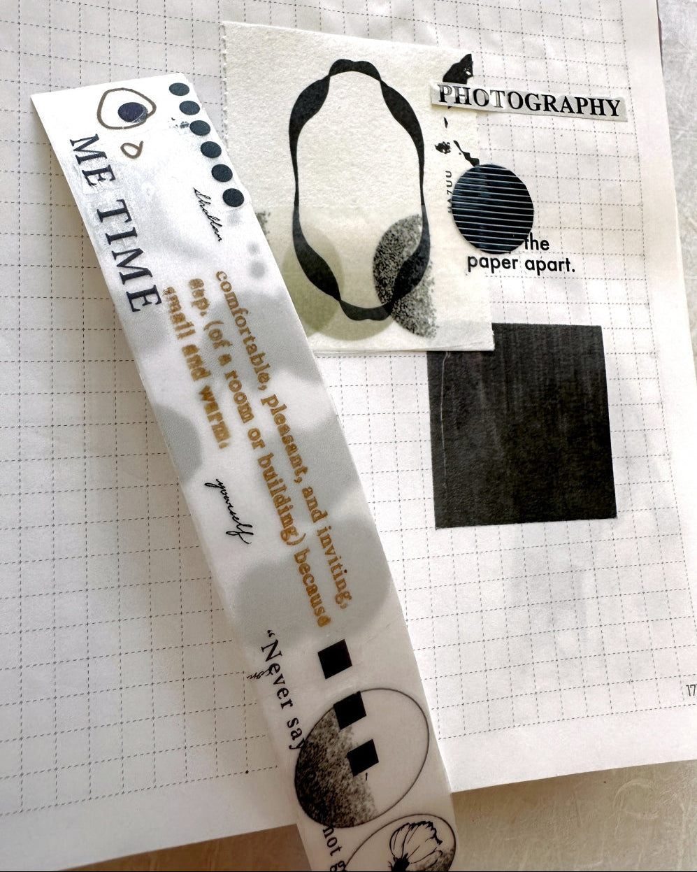Lihaopaper - Idea Creativity (Blank) tracing paper tape SAMPLES