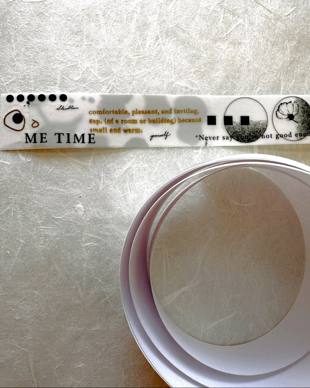 Lihaopaper - Idea Creativity (Blank) tracing paper tape SAMPLES