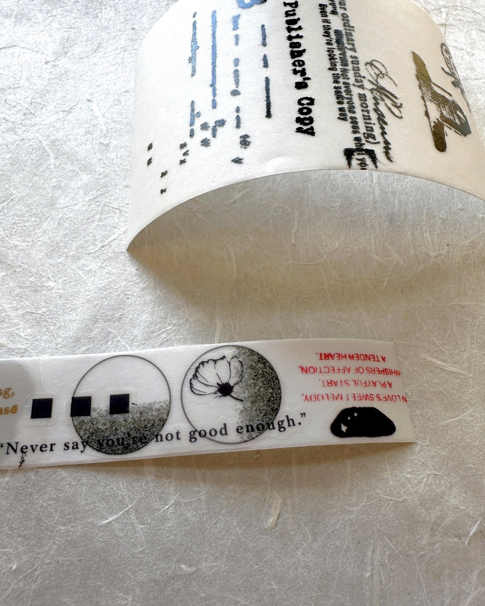 Lihaopaper - Idea Creativity (Blank) tracing paper tape SAMPLES