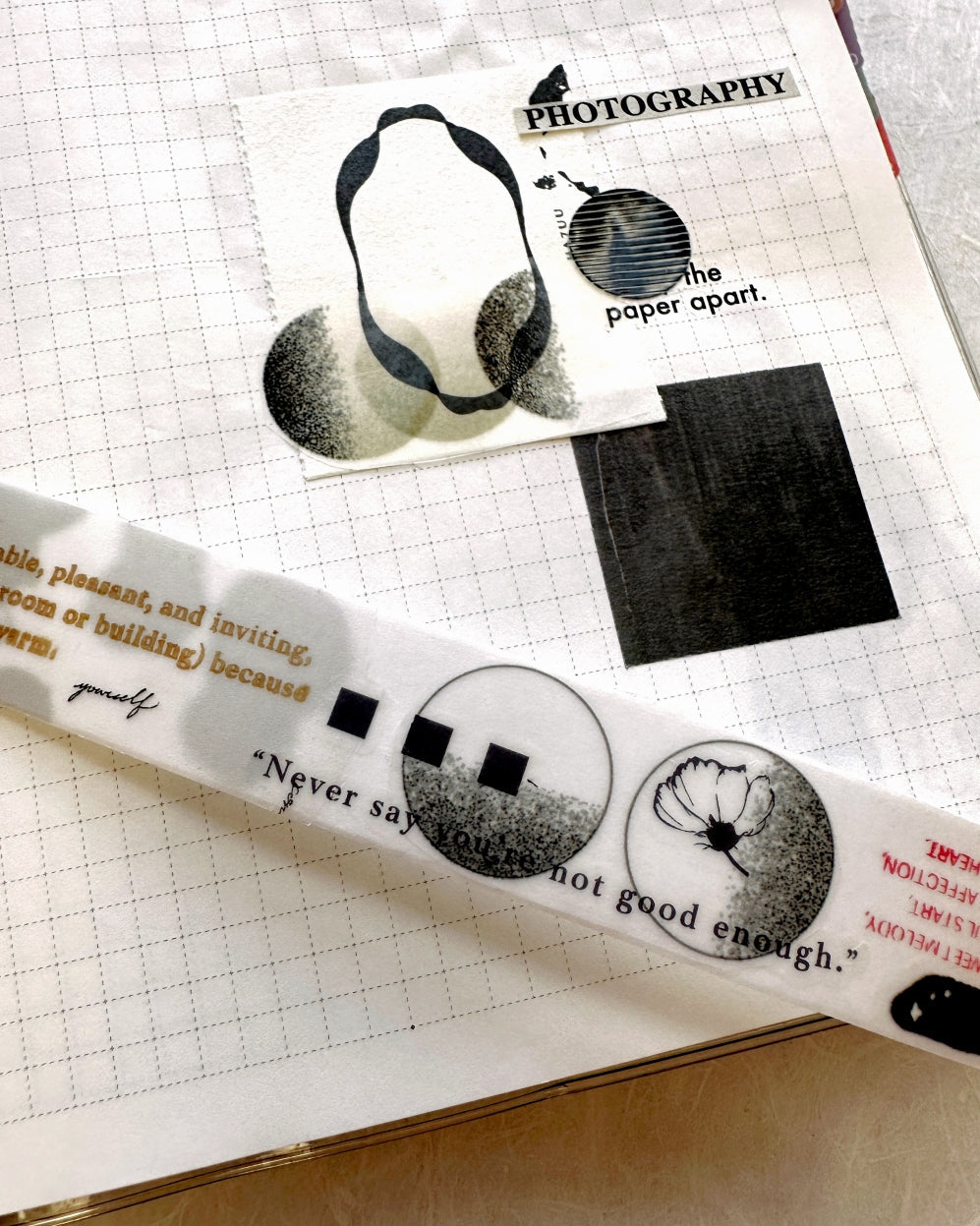 Lihaopaper - Idea Creativity (Blank) tracing paper tape SAMPLES