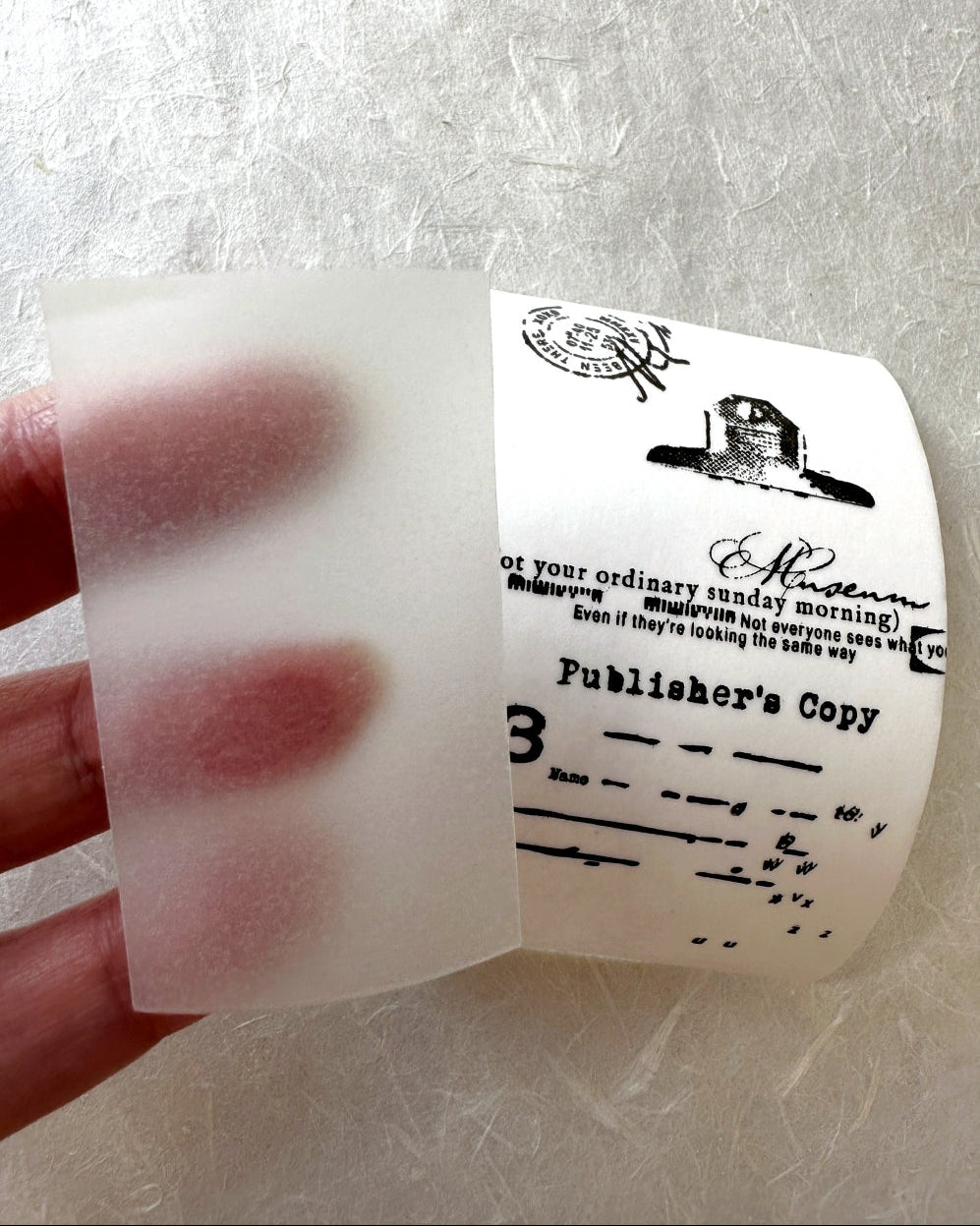 Lihaopaper - Idea Creativity (Blank) tracing paper tape SAMPLES