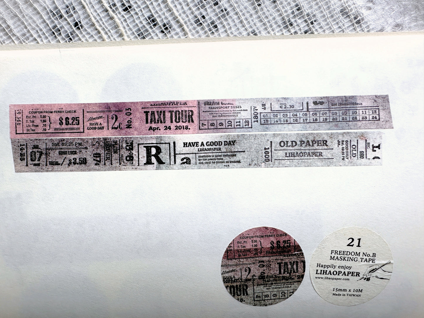 LihaoPaper - Old Paper washi tape SAMPLES