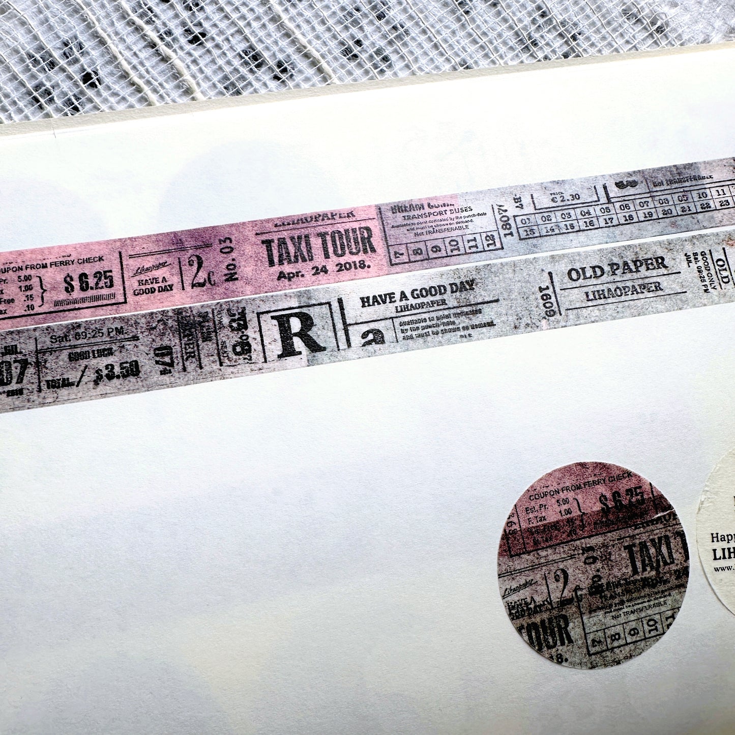 LihaoPaper - Old Paper washi tape SAMPLES