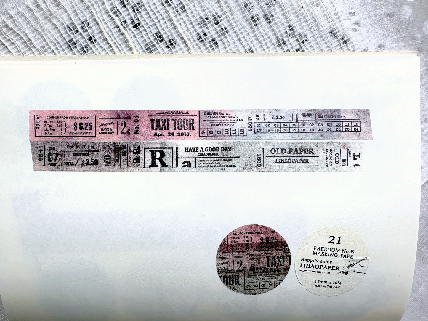 LihaoPaper - Old Paper washi tape SAMPLES