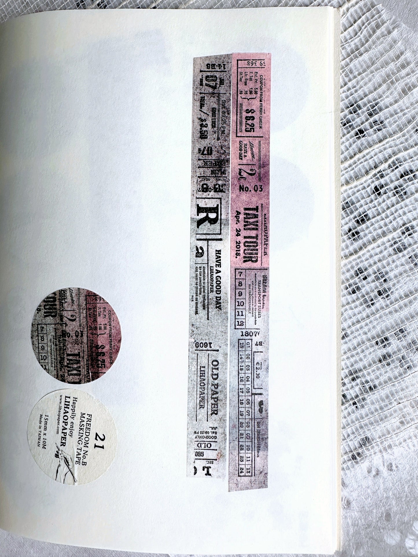 LihaoPaper - Old Paper washi tape SAMPLES