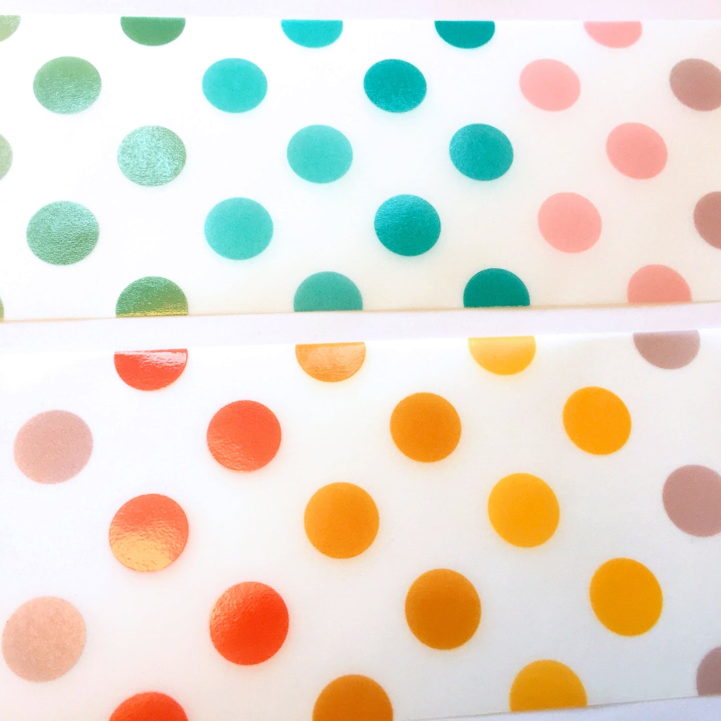 LihaoPaper - Multi-Colored Polka Dots nonadhesive tracing paper SAMPLES