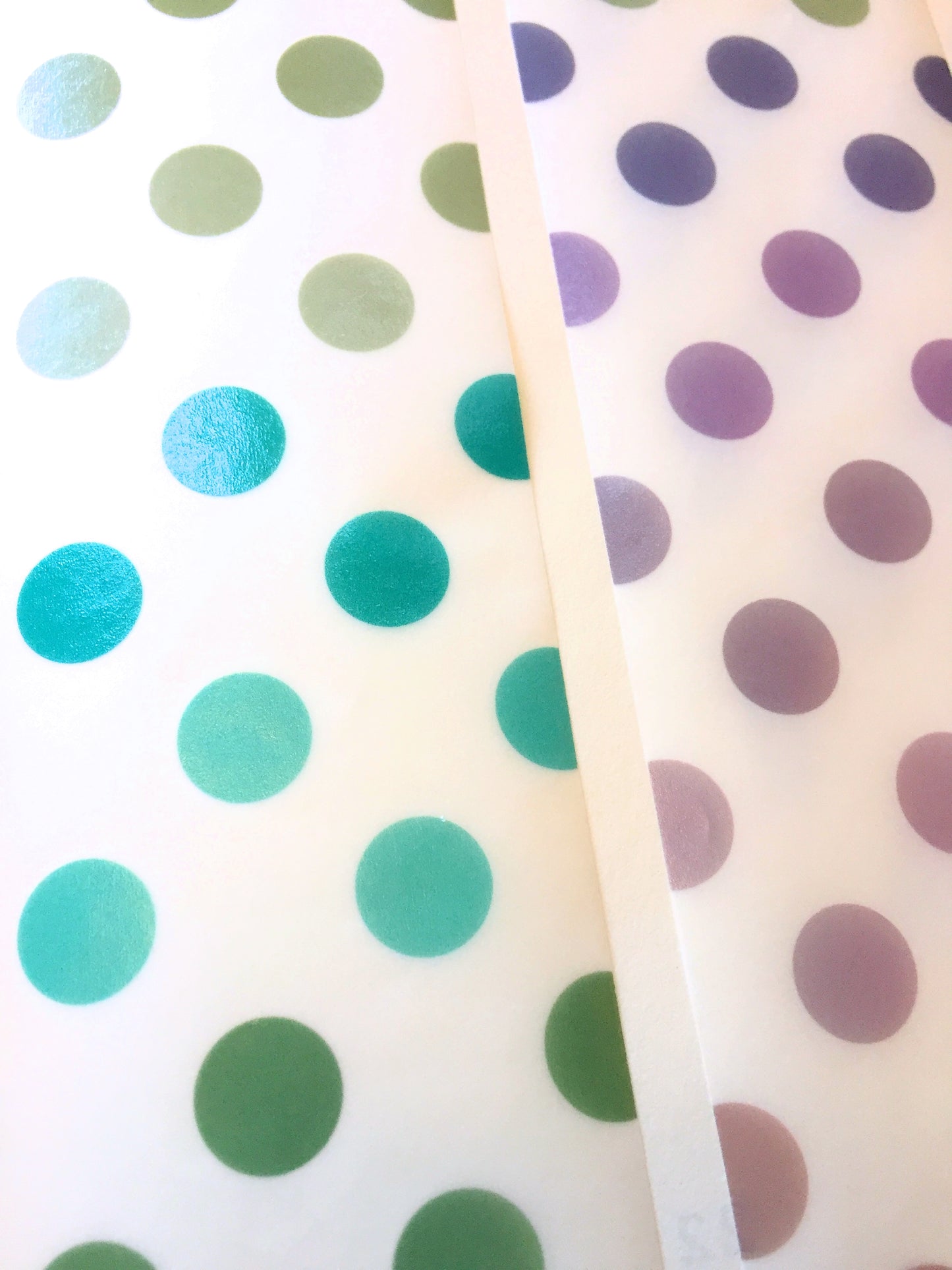 LihaoPaper - Multi-Colored Polka Dots nonadhesive tracing paper SAMPLES