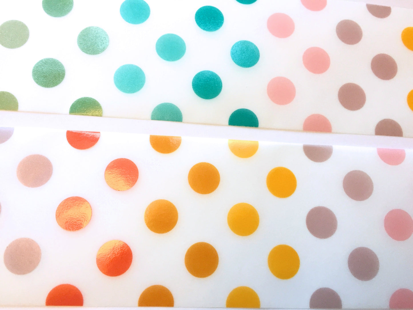 LihaoPaper - Multi-Colored Polka Dots nonadhesive tracing paper SAMPLES