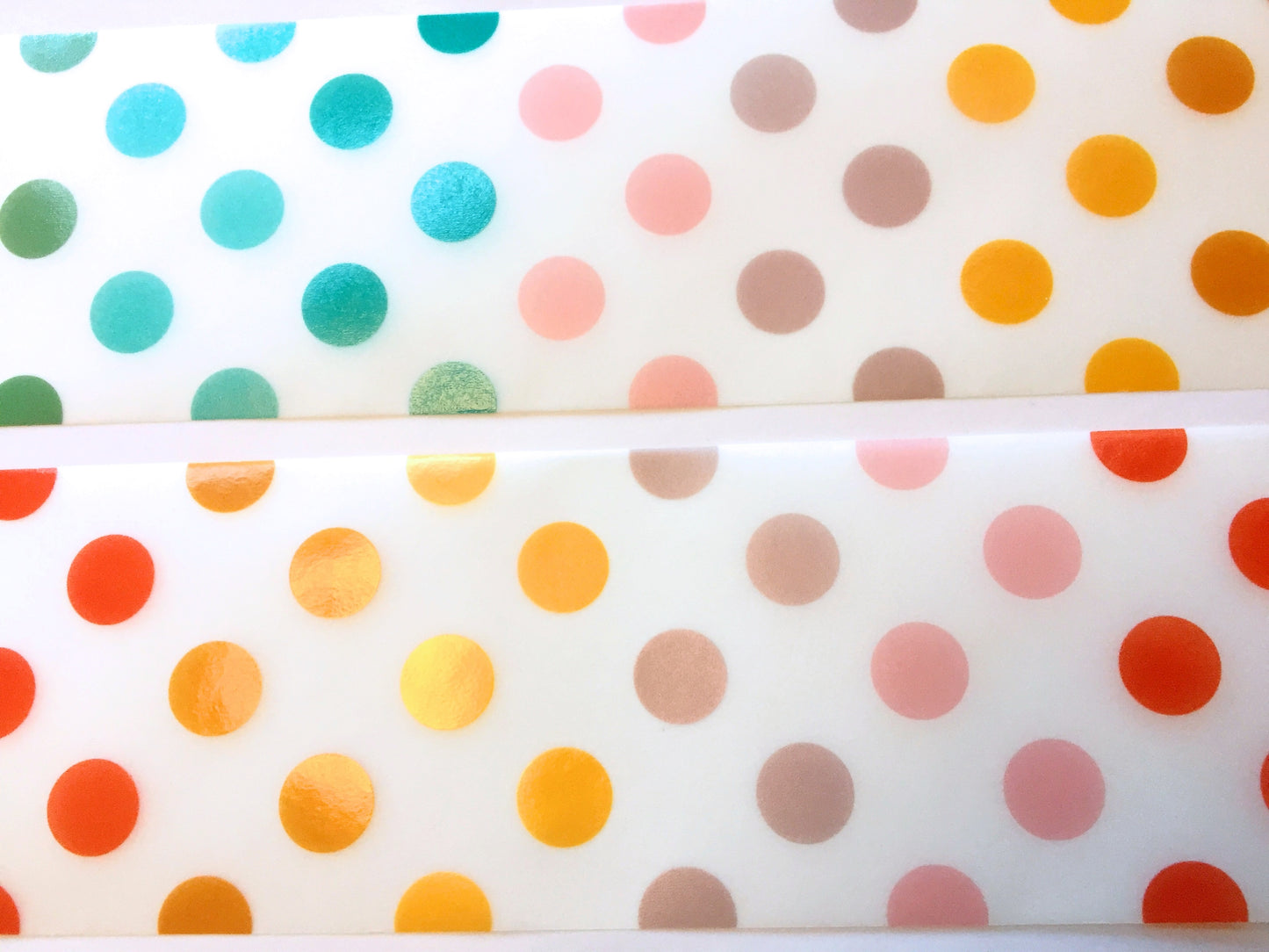 LihaoPaper - Multi-Colored Polka Dots nonadhesive tracing paper SAMPLES