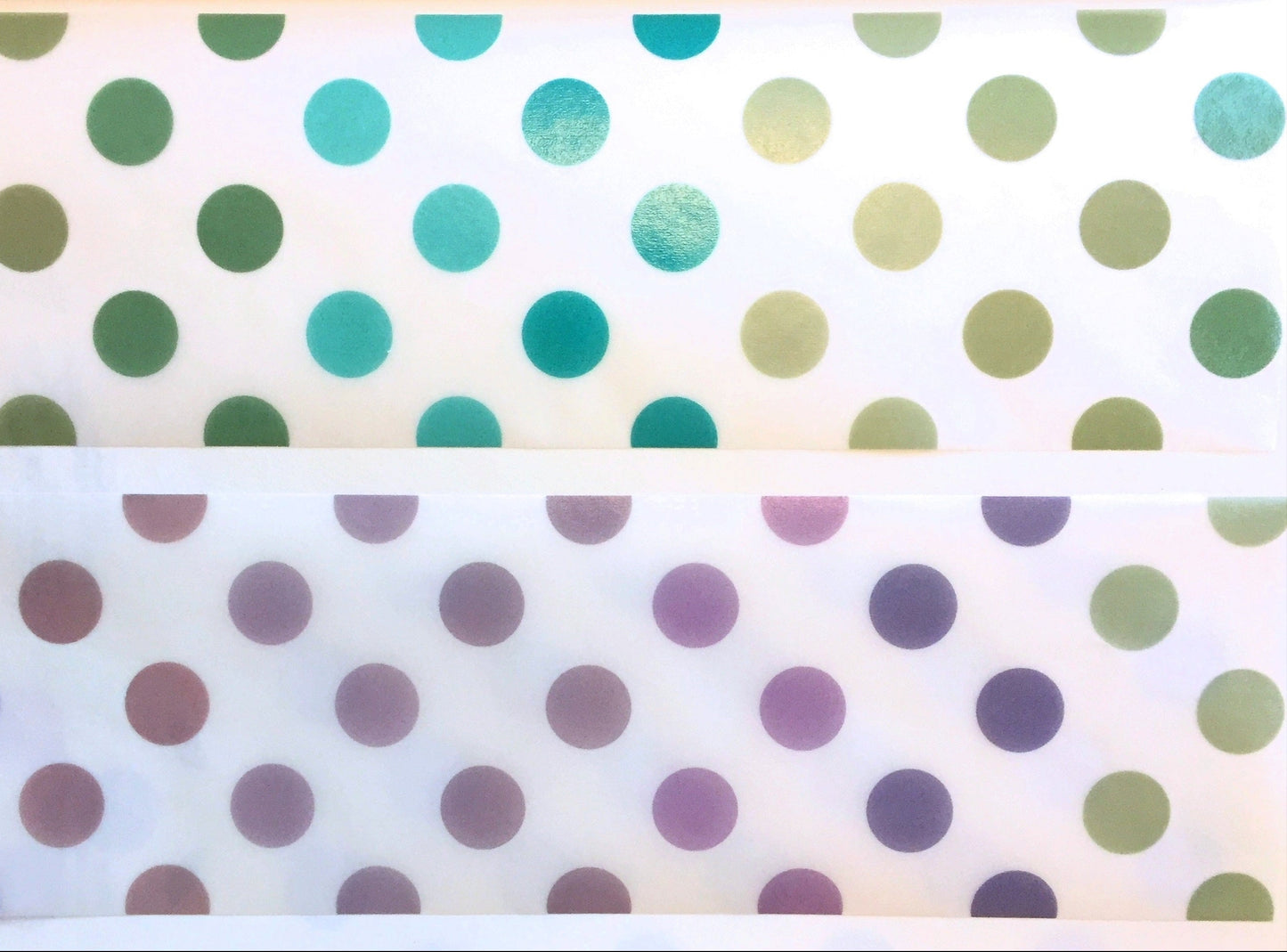 LihaoPaper - Multi-Colored Polka Dots nonadhesive tracing paper SAMPLES