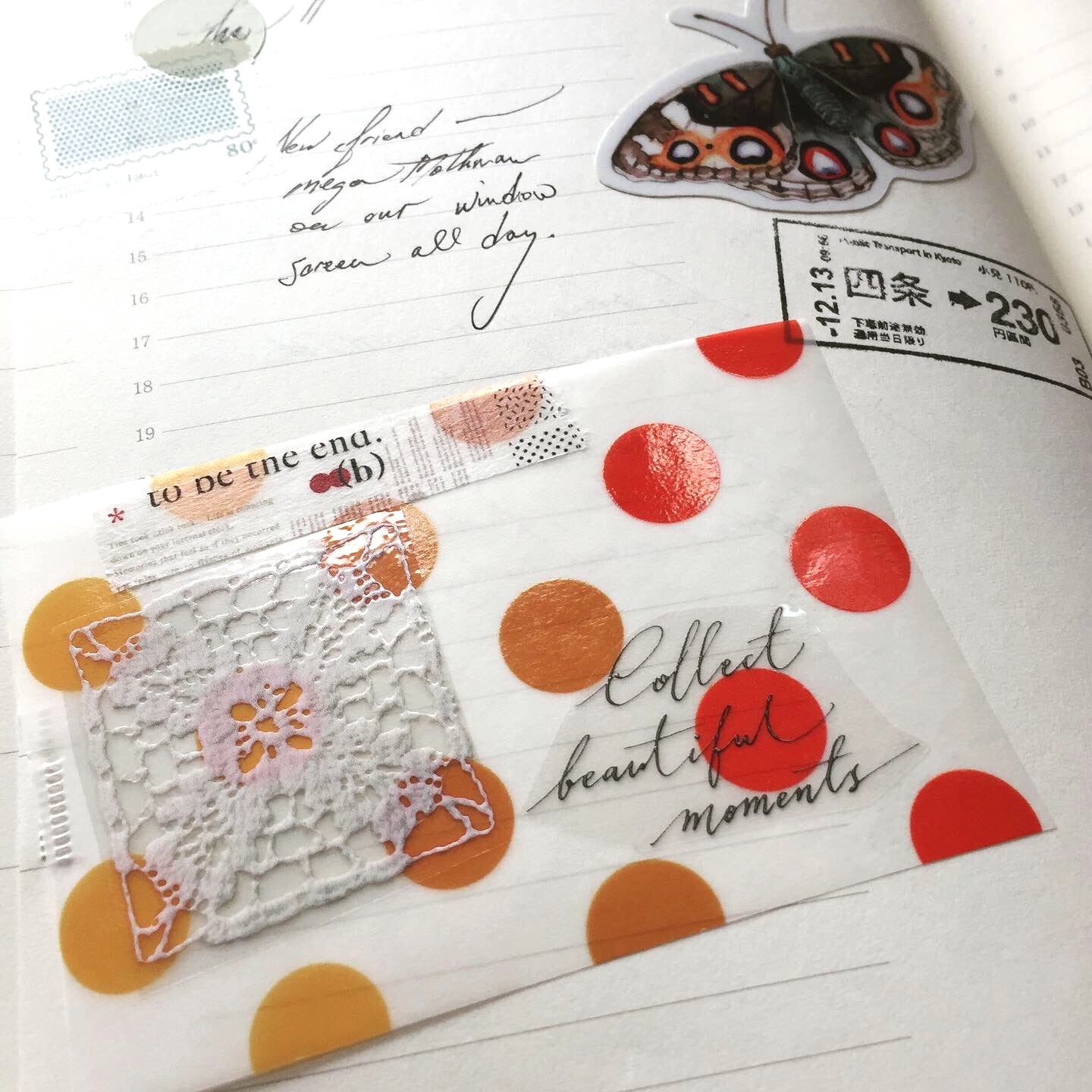 LihaoPaper - Multi-Colored Polka Dots nonadhesive tracing paper SAMPLES